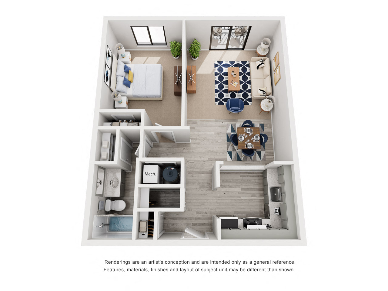 One Bedroom Apartment